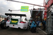 Action in the pitlane